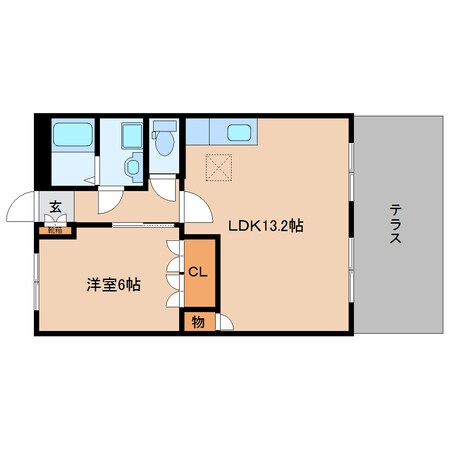 近鉄新庄駅 徒歩10分 1階の物件間取画像